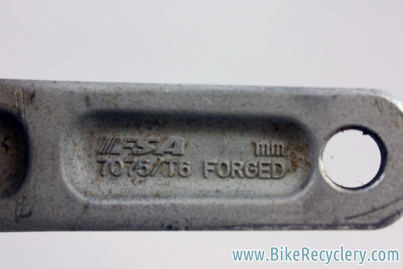Vintage FSA Afterburner Crankset: Forged & CNC, Silver/Red, 175mm, XTR Rings 48/38/24t, 110/74mm RARE!