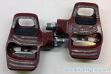 Vintage Diadora S.M. 180 Power Drive Clipless Pedals: Red