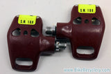 Vintage Diadora S.M. 180 Power Drive Clipless Pedals: Red
