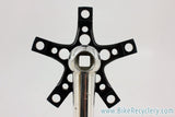 Cook Brothers RSR Dogbone Crankset: Black, 181mm 110/74mm, Polished / Black