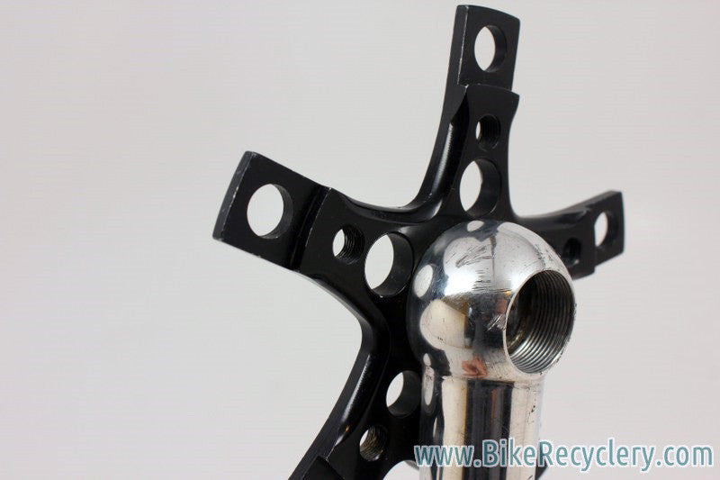 Cook Brothers RSR Dogbone Crankset: Black, 181mm 110/74mm, Polished / Black