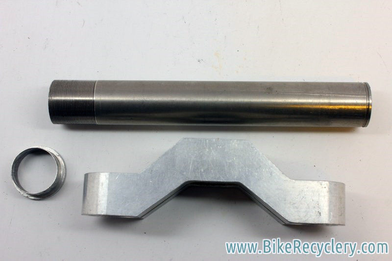 1990's McMahon Titanium Steer Tube & Crown for Retro Manitou Fork: 1 1/8" Threaded