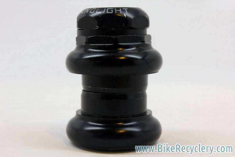 Paramount Stronglight A9 Headset: Needle Bearing, Alloy, 1980's Black English Threads