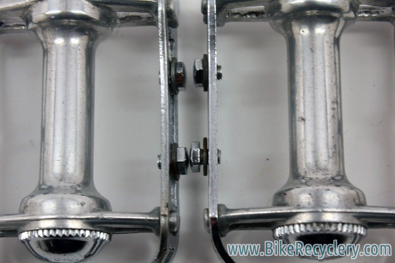 Early 1960's Campagnolo Record Pedals w/ Strap Loop: #1037, Near MINT