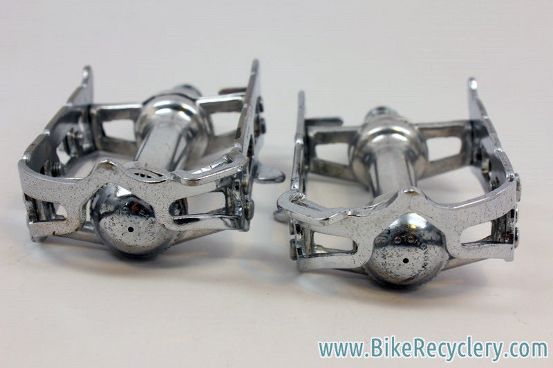 Early 1960's Campagnolo Record Pedals w/ Strap Loop: #1037, Near MINT