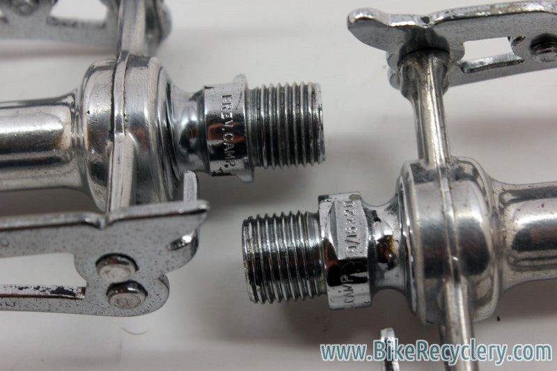 Early 1960's Campagnolo Record Pedals w/ Strap Loop: #1037, Near MINT