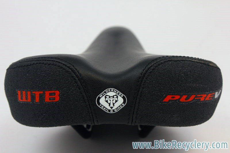 WTB Pure-V Bicycle Saddle: Black, Relief Channel NEW