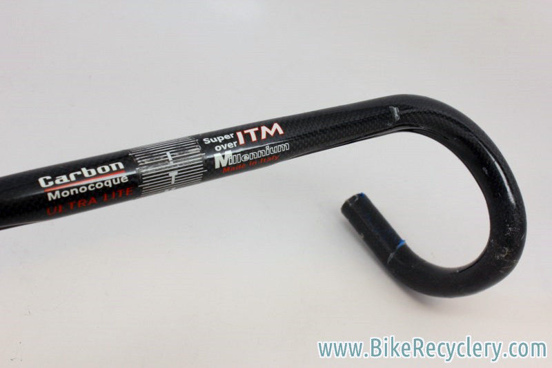 ITM Super Over Millenium Carbon Handlebars: 46mm x 25.4mm, Black