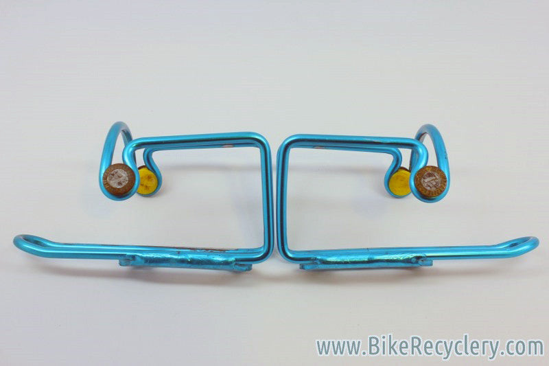 Turquoise Water Bottle Cages: Italian "Elite" (pair)