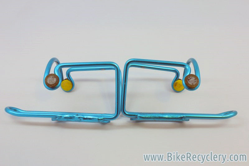 Turquoise Water Bottle Cages: Italian "Elite" (pair)