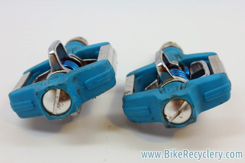 Crank Brothers Candy SL Clipless Pedals: Turquoise, 290g, EXC+