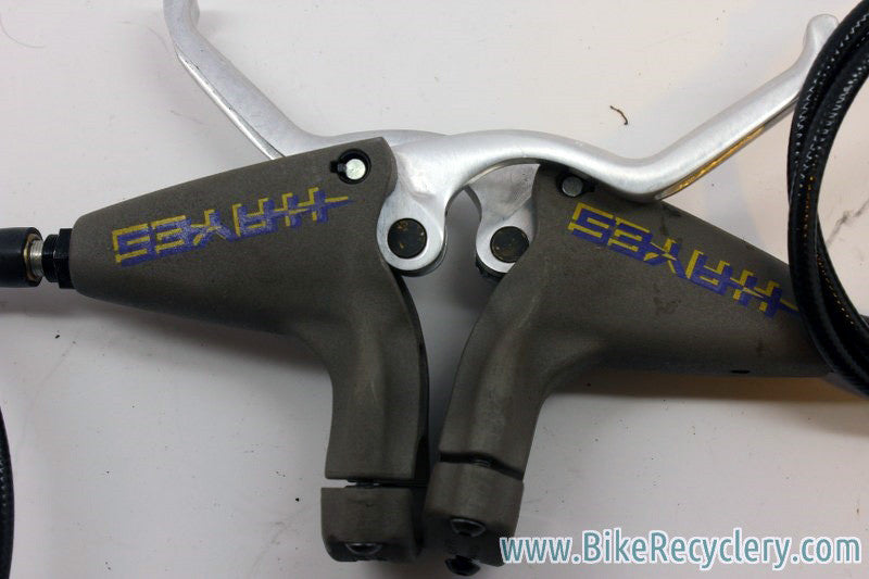 Vintage Hayes Mag G1 Disc Brakes: Purple Logo Dangerboy Levers