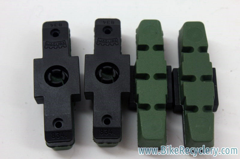 NIB/NOS Magura Hydraulic Rim Brake Pads: Green, Set of 4
