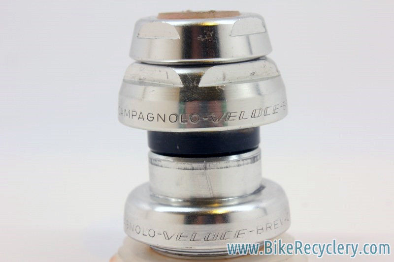 Campagnolo Veloce Threaded 1" Headset: Silver, 1990's, EXC