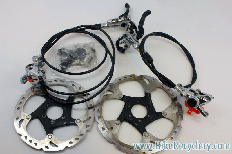 Shimano XTR Trail BR-M985 Disc Brakeset: 160/180mm Rotors, Long Hoses