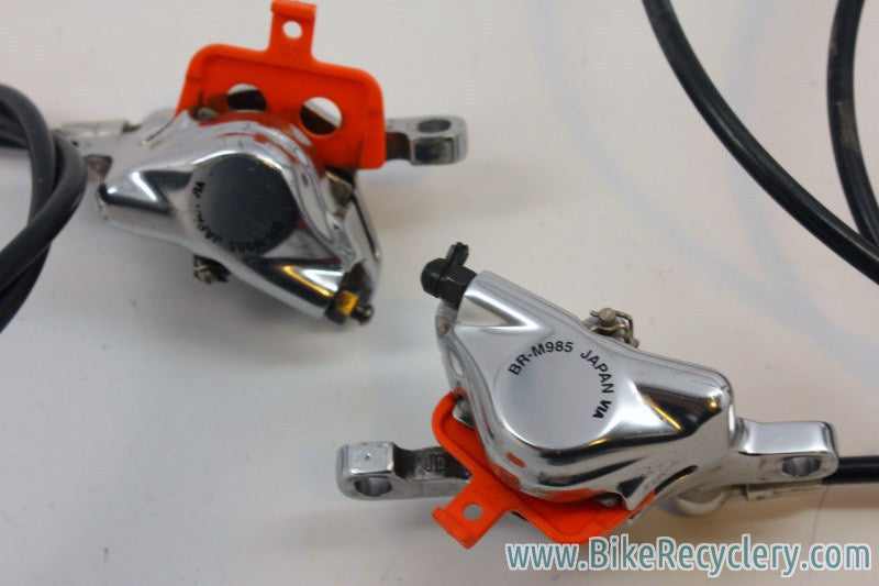 Shimano XTR Trail BR-M985 Disc Brakeset: 160/180mm Rotors, Long Hoses