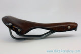 LOVELY Trimmed Ideale 80 Record Leather Saddle: Swallow-Shaped, Show Bike Condition