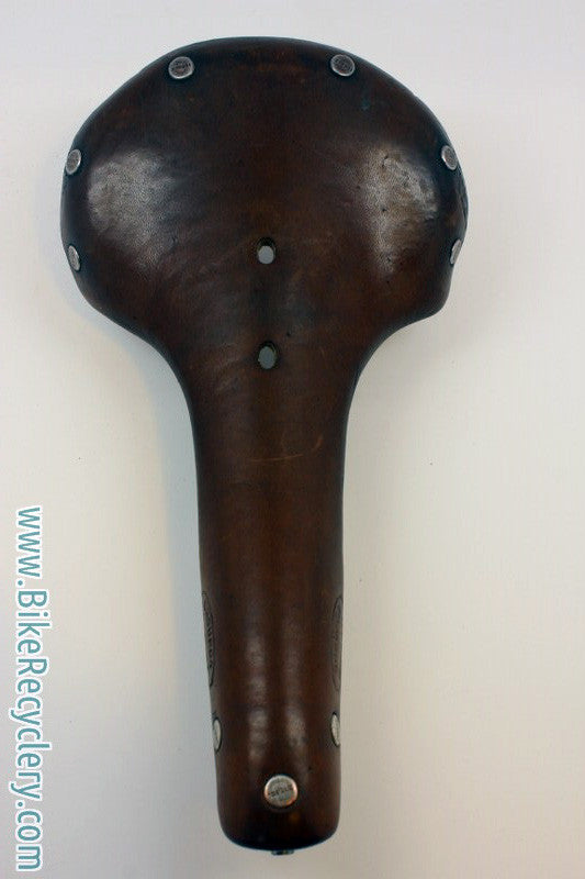 LOVELY Trimmed Ideale 80 Record Leather Saddle: Swallow-Shaped, Show Bike Condition