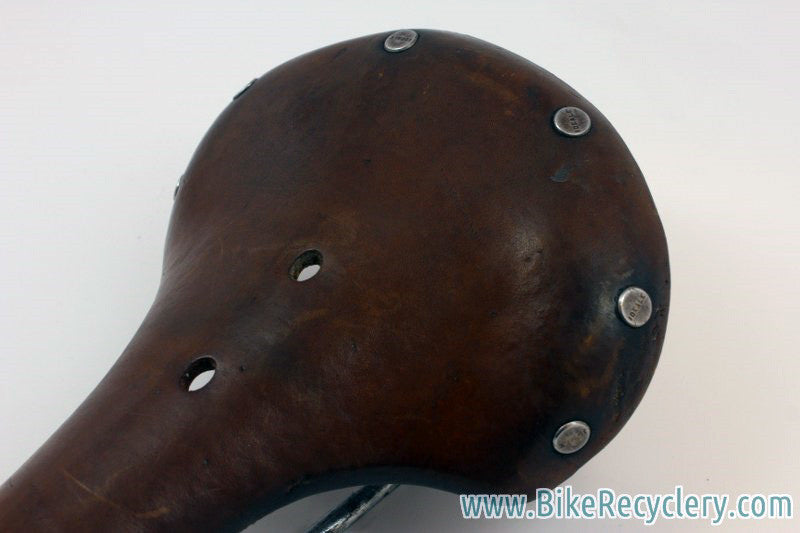 LOVELY Trimmed Ideale 80 Record Leather Saddle: Swallow-Shaped, Show Bike Condition