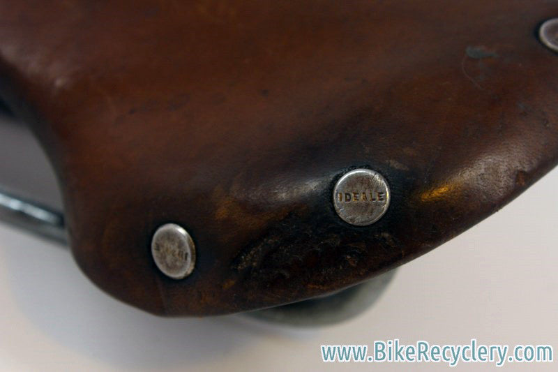 LOVELY Trimmed Ideale 80 Record Leather Saddle: Swallow-Shaped, Show Bike Condition