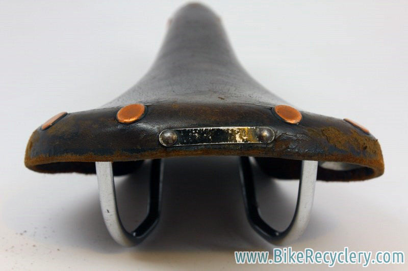 Vintage Brooks Professional Leather Saddle: Brown