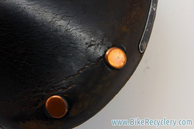 Vintage Brooks Professional Leather Saddle: Brown