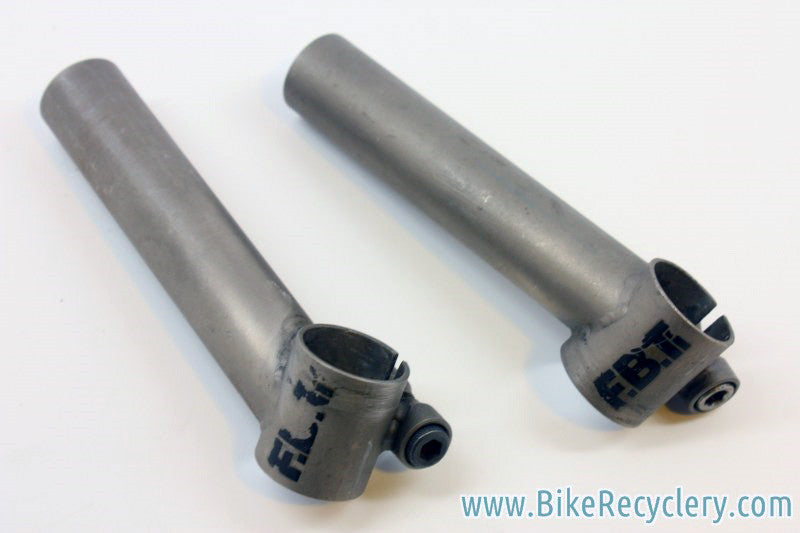 F.B. Ti Bar Ends: Titanium, 1990's, 101g