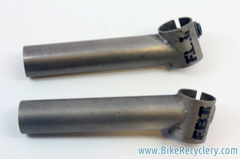 F.B. Ti Bar Ends: Titanium, 1990's, 101g