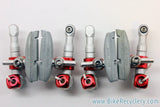 NOS Tektro RBP "Tri Align" Cantilever Brakeset: SIlver & Red Ano