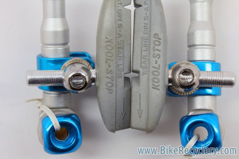 NOS Tektro RBP "Tri Align" Cantilever Brake: SIlver & Blue Ano