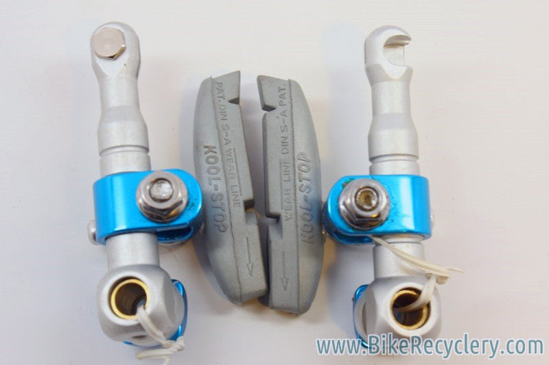 NOS Tektro RBP "Tri Align" Cantilever Brake: SIlver & Blue Ano