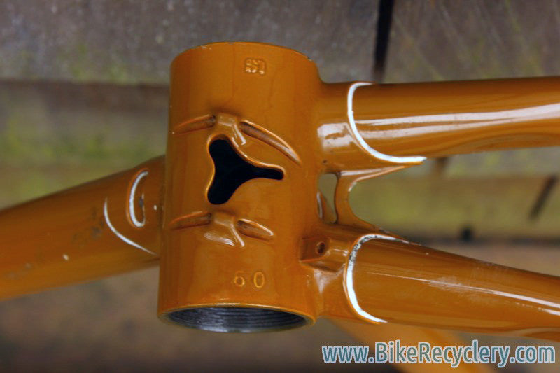 Livery Prototype Track Frame/Fork: Yoke Chainstay, Fancy Lugs & Dropouts, Columbus Steel, 53cm (c-t)
