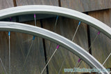 White Industries / Mavic SUP 26" Wheelset: Blue/Purple Ano Nipples, 32H, 8/9 Speed
