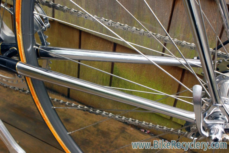 1981 Hetchins Keyhole Spade Custom Road Bike: 55.5cm (c-c), Bob Jackson Built, Top Spec Build, Barely Ridden & Mint, Black w/ Full Chrome Stays/Fork