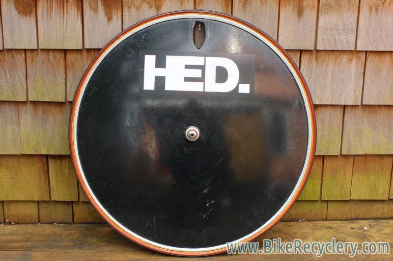 Vintage HED Disc Carbon Rear Wheel: Tubular, 126mm