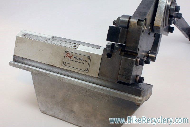 Vintage Phil Wood Spoke Cutting and Threading Machine: 9th Built EVER! w/ Vice Mount