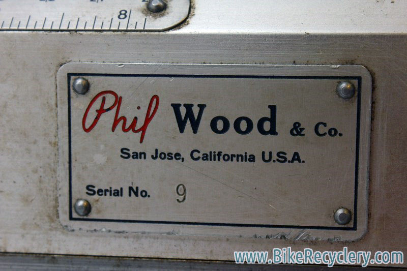 Vintage Phil Wood Spoke Cutting and Threading Machine: 9th Built EVER! w/ Vice Mount