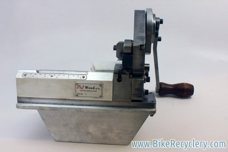 Vintage Phil Wood Spoke Cutting and Threading Machine: 9th Built EVER! w/ Vice Mount