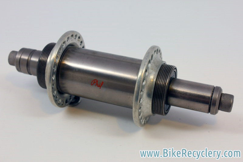 Vintage Phil Wood Tandem Rear DISC Hub: 140mm, 48H, Flip-Flop, Low Flange, Stainless Steel, Bolt on 1970's NM