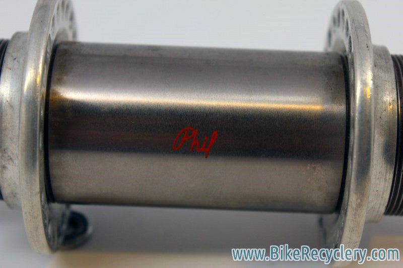 Vintage Phil Wood Tandem Rear DISC Hub: 140mm, 48H, Flip-Flop, Low Flange, Stainless Steel, Bolt on 1970's NM