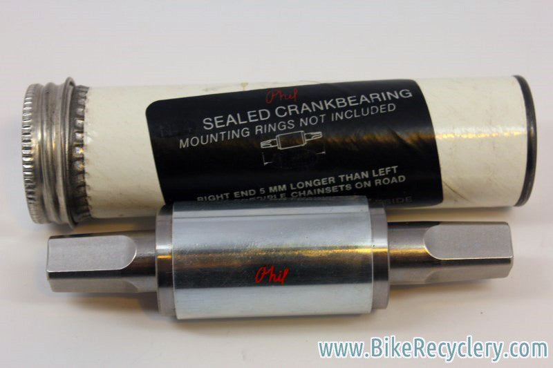 NIB/NOS Vintage 1st/2nd Gen Phil Wood Bottom Bracket: 123mm, R+5, JIS