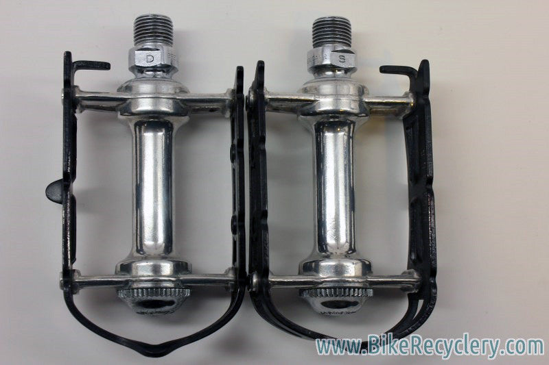 Campagnolo Record SL Pedals: Superleggeri Black Cages NEAR MINT