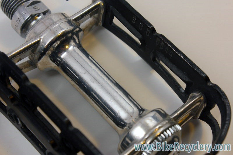 Campagnolo Record SL Pedals: Superleggeri Black Cages NEAR MINT
