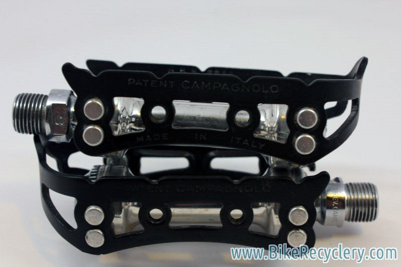 Campagnolo Record SL Pedals: Superleggeri Black Cages NEAR MINT