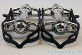 Campagnolo Record SL Pedals: Superleggeri Black Cages NEAR MINT