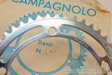NIB/NOS Campagnolo Nuovo Record Strada Chainring: 47T, 144mm
