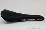 NIB/NOS 1991 Selle Italia Flite Ti Saddle: 2nd Year Model! 1st Gen, Black Leather RARE