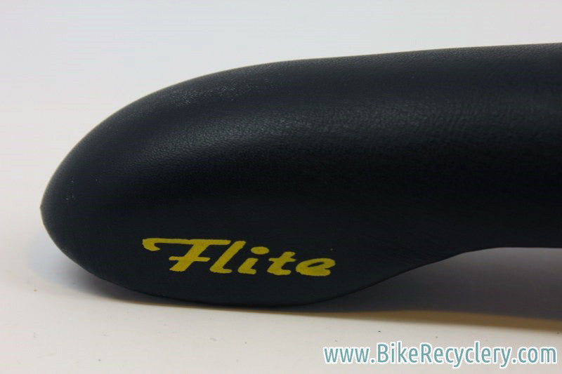 NIB/NOS 1991 Selle Italia Flite Ti Saddle: 2nd Year Model! 1st Gen, Black Leather RARE