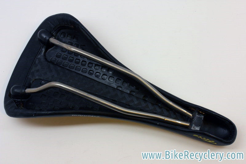 NIB/NOS 1991 Selle Italia Flite Ti Saddle: 2nd Year Model! 1st Gen, Black Leather RARE