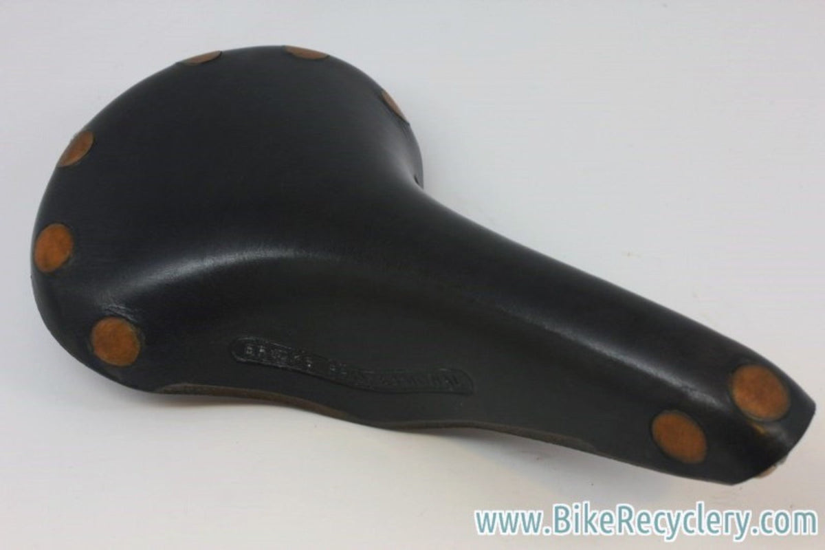 NOS Vintage 1960's/1970's Brooks Professional: Large Copper Rivet, Black Leather